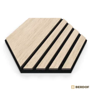 Akustický panel hexagon - Dub přírodní